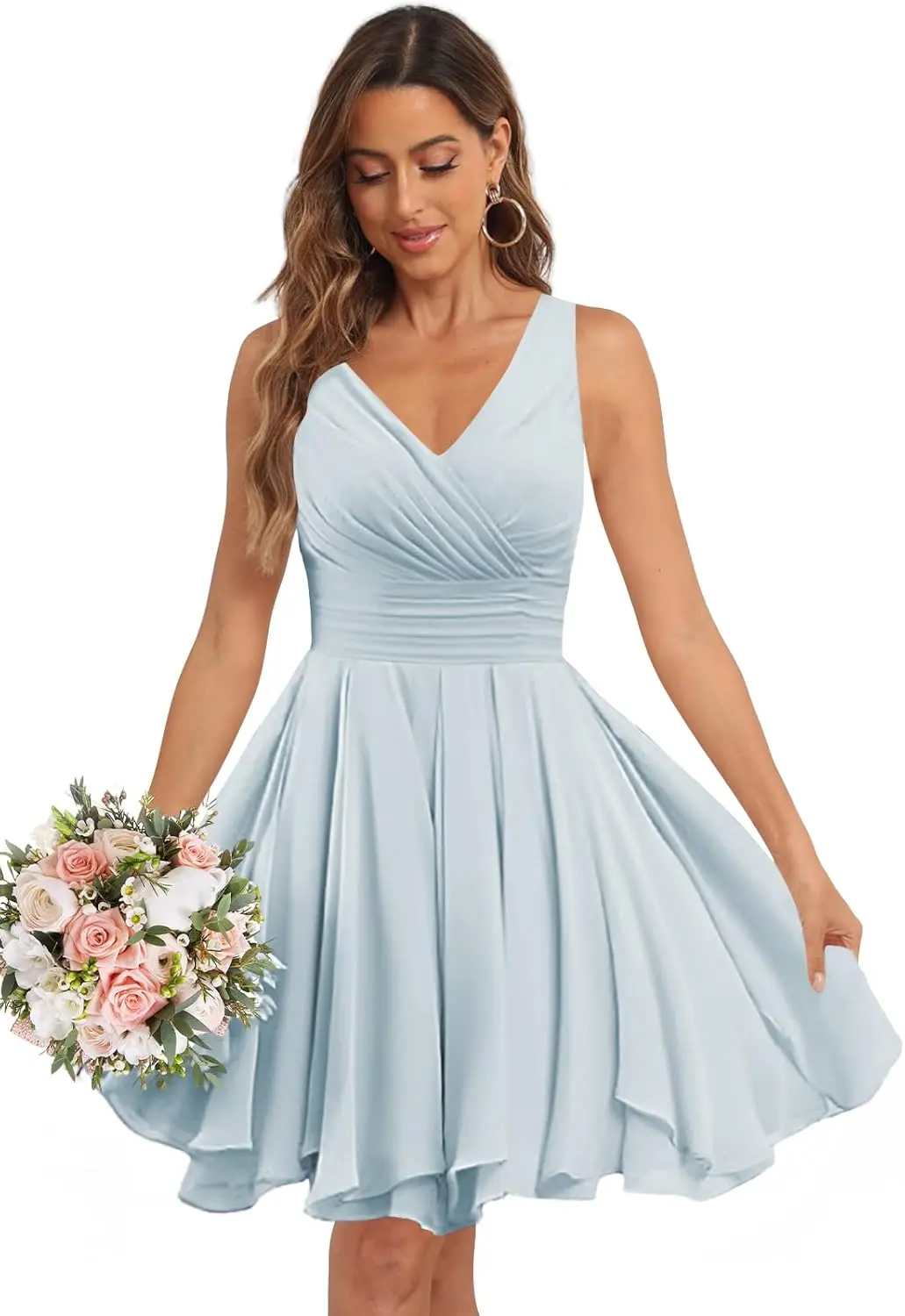 short-bridesmaid-dresses-for-women-sleeveless-pleated-chiffon-v-neck-a-line-knee-length-formal-evening-party-gowns-prom-dresses
