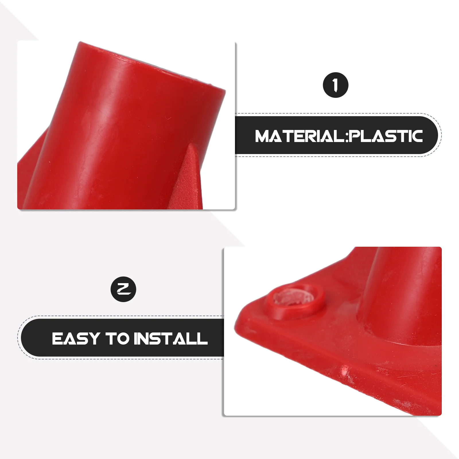 Floor Brush Handle Connector Durable Replacement Part for Scrub Brush Attachment Tile Grout Shower Bathtub Cleaner