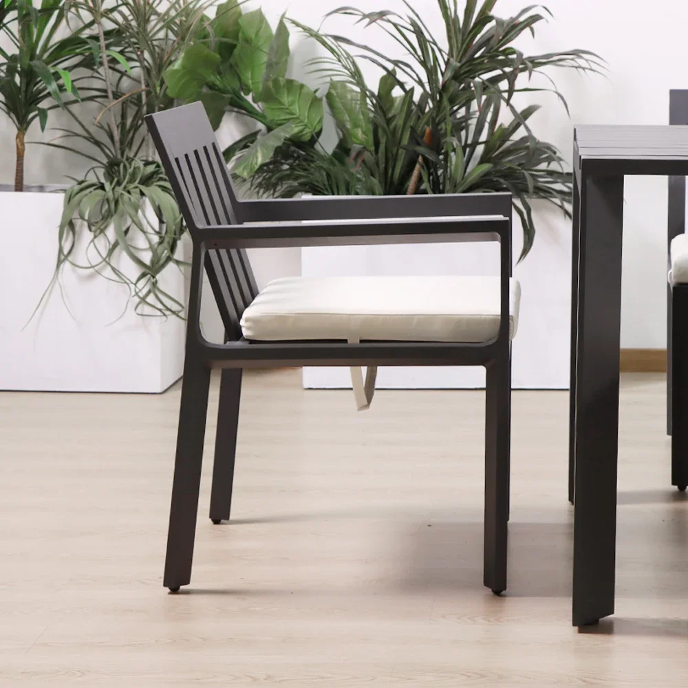 

'Aluminum Vintage Restaurant Outdoor Tables and Chairs Outdoor Dining Table for 10 People and Chair Set