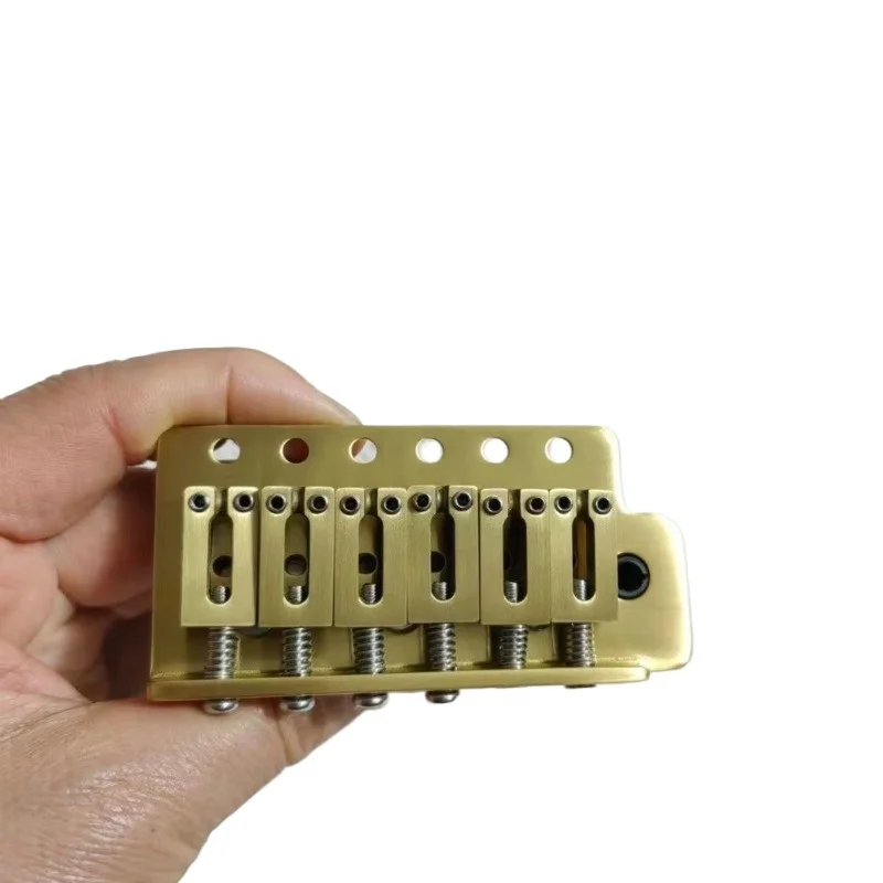 Pure copper electric guitar single rocker bridge pure copper base with accessories brand new real picture delivery