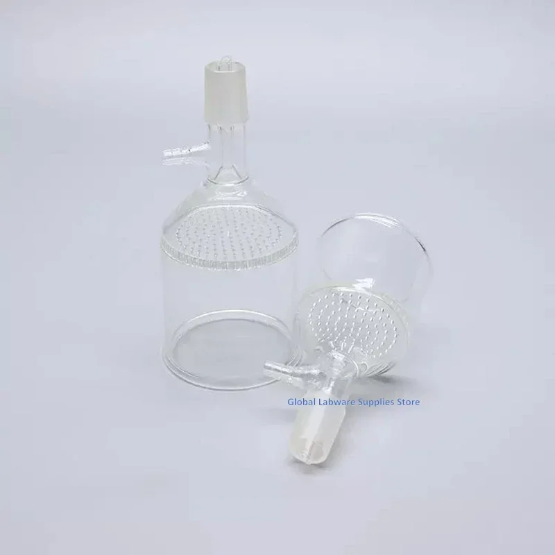 1pcs 30ml To 1000ml 24# Standard Grinding Port Filter Funnel Lab Glass Honeycomb Plate Funnel with Side Suction Mouth