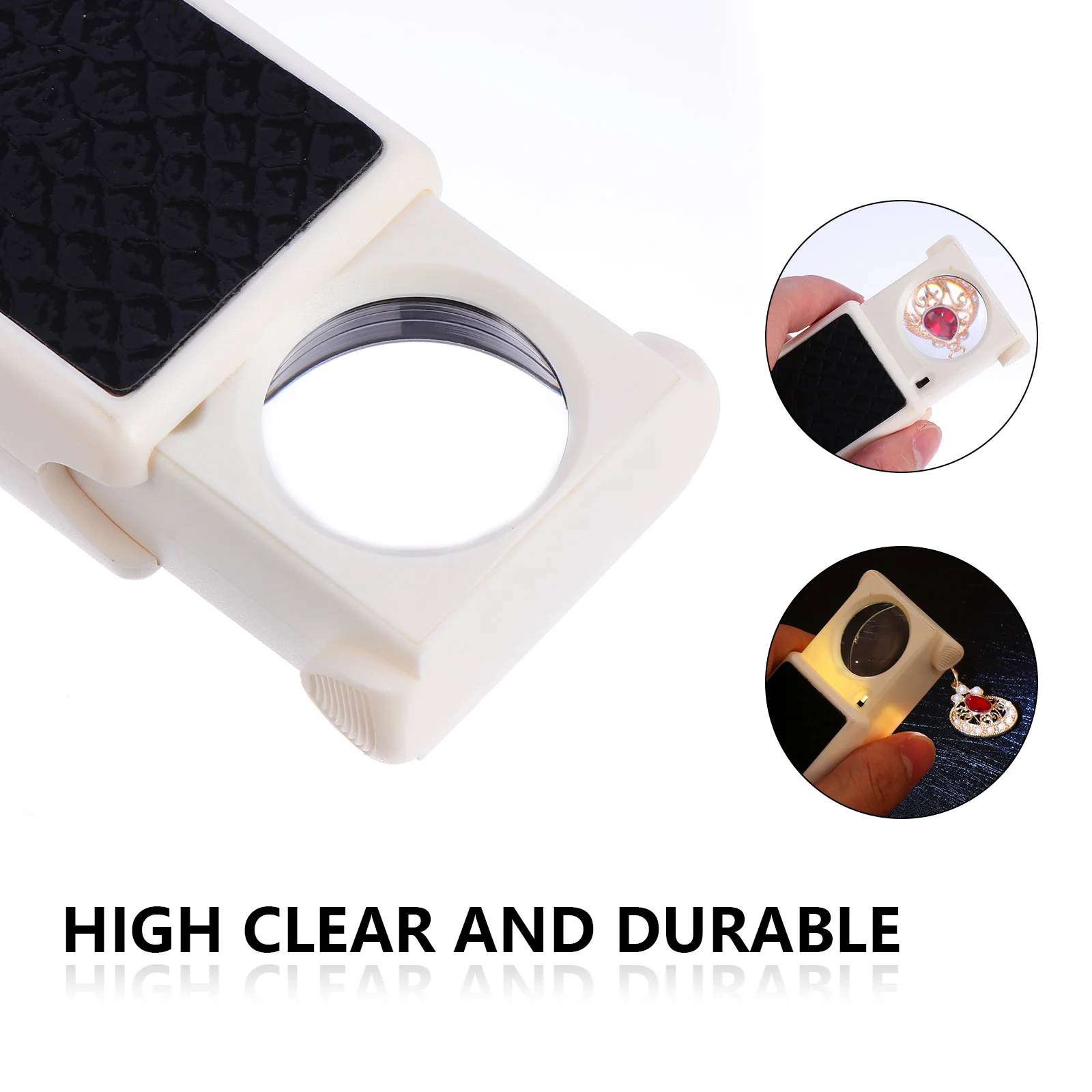 

High-Power Jewelry Magnifying Glass Portable Led Illuminated Lens For Reading Books Maps Electronics Miniatures Crafts Handheld