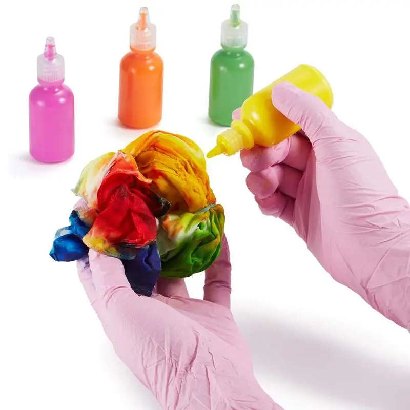Kids Disposable Nitrile Gloves Children Students 5-15 Years Powder Free Gloves for Crafting Painting Gardening Cleaning Gloves