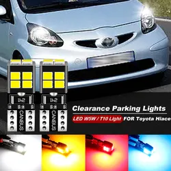 2x For Toyota Aygo 2005-2014 2006 2007 2008 2009 2010 2011 2012 T10 W5W LED Clearance Side Marker Parking Lights Bulbs CANbus