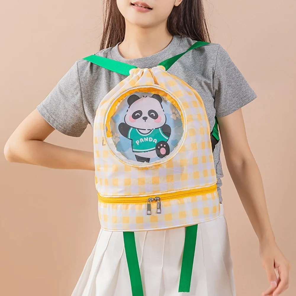 Waterproof Children's Swimming Bag Shoe Compartment Dry Wet Separation Beach Bag Cartoon Drawstring Swimm Storage Bag