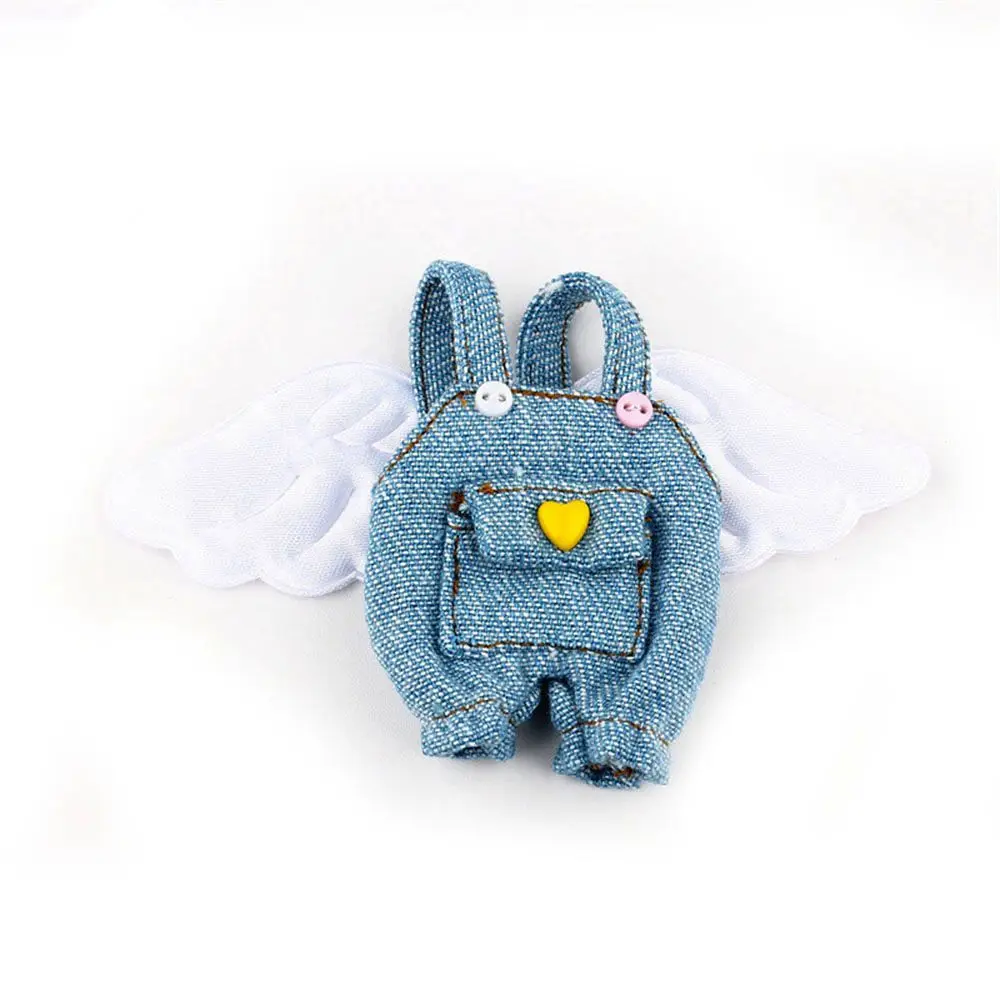 Obitsu11 Kleidung Hosenträger Hosen Nette Engel Flügel Overalls Mode Denim Overall Für 1/11 OB11 Puppen Zubehör Geschenk Spielzeug