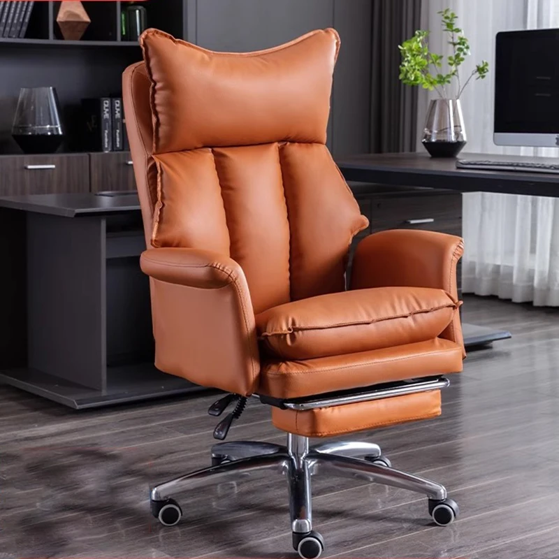 Leather Metal Office Chairs Nordic Armchairs Recliner Waiting Office Chairs Luxury Executive Cadeira Escritorio Room Furnitures