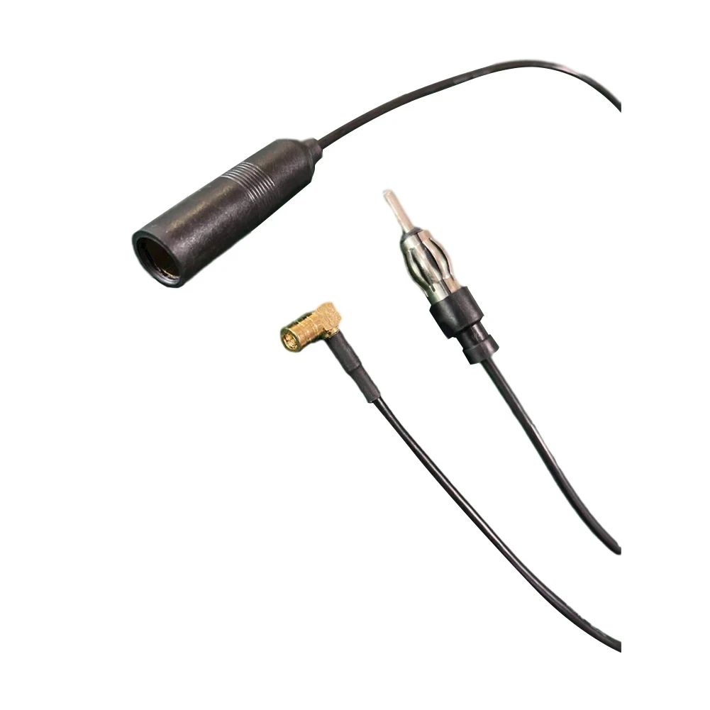 FM/AM Car Radio Active Antenna 30CM Female Pin Aerial Splitter Adapter Cable SMB Converter DAB Car Radio Converter Splitter