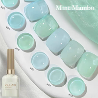 15ml 6 Colors Spring Mint Mambo Gel Nail Polish 2025 New Ice Transparent Milky Nail Gel Series Gel Polish Salon Manicure