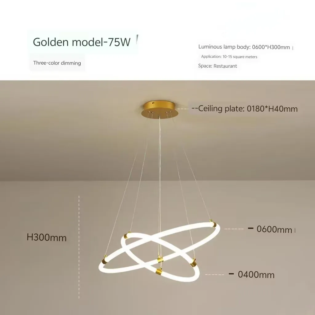 

Nordic minimalist restaurant pendant light, modern creative and unique living room lamp