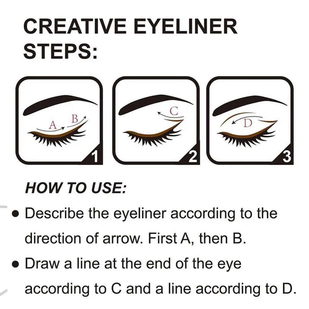 Water Draagbaar Gemakkelijk Te Vegen Zonder Bloeiende Cosmetica Eendelig Oogmake-Up Langdurige Eyeliner Potlood Vloeibare Eyeliner