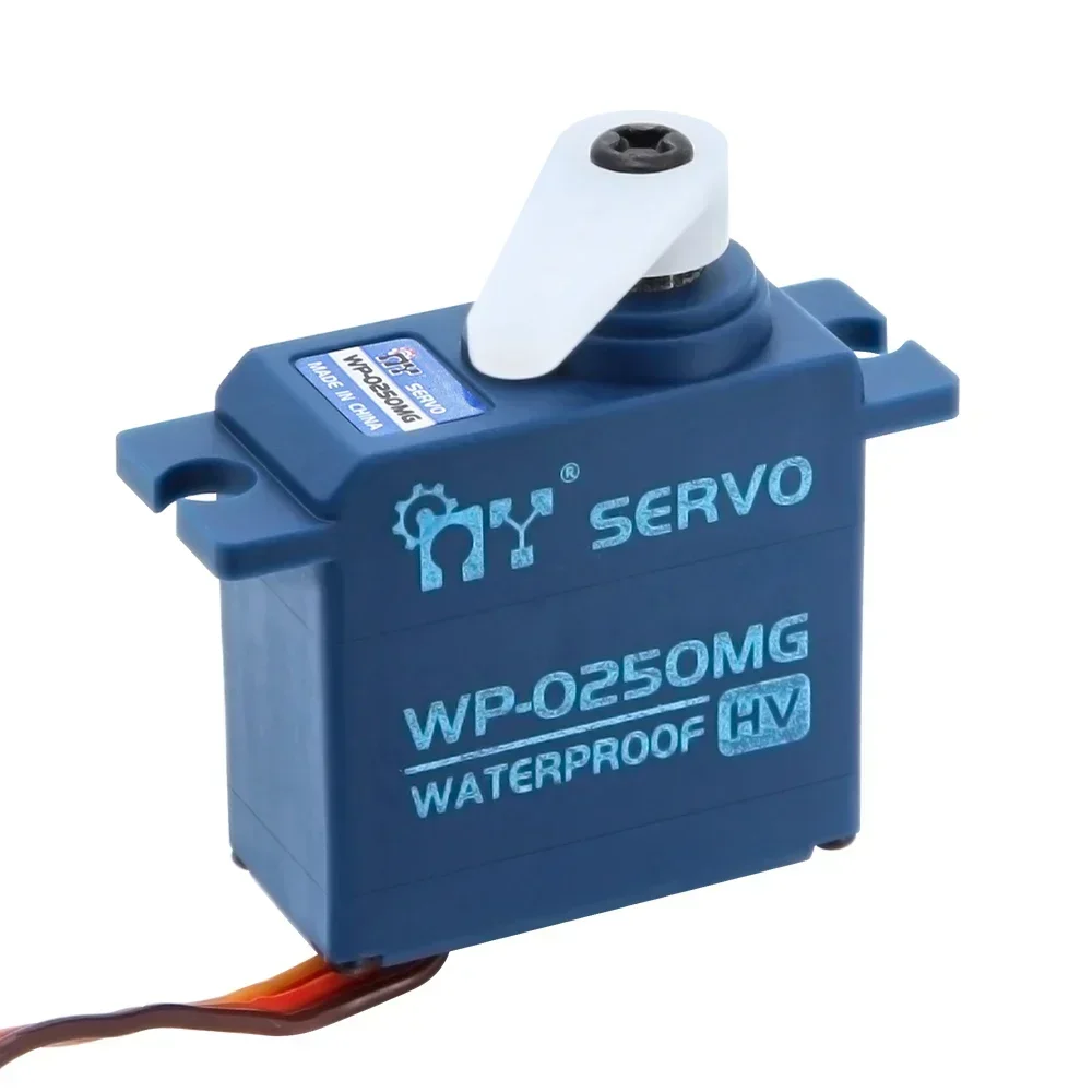 SERWOMOTOR MIKRO WP-0250MG 6.8KG WYSOKOSZYBKI (8.4V) - WODOODPORNY, Z METALOWYM PRZEKŁADNIEM DO SAMOCHODÓW RC W SKALI 1/16 I KOMPAKTOWYCH MODELI POJAZDÓW