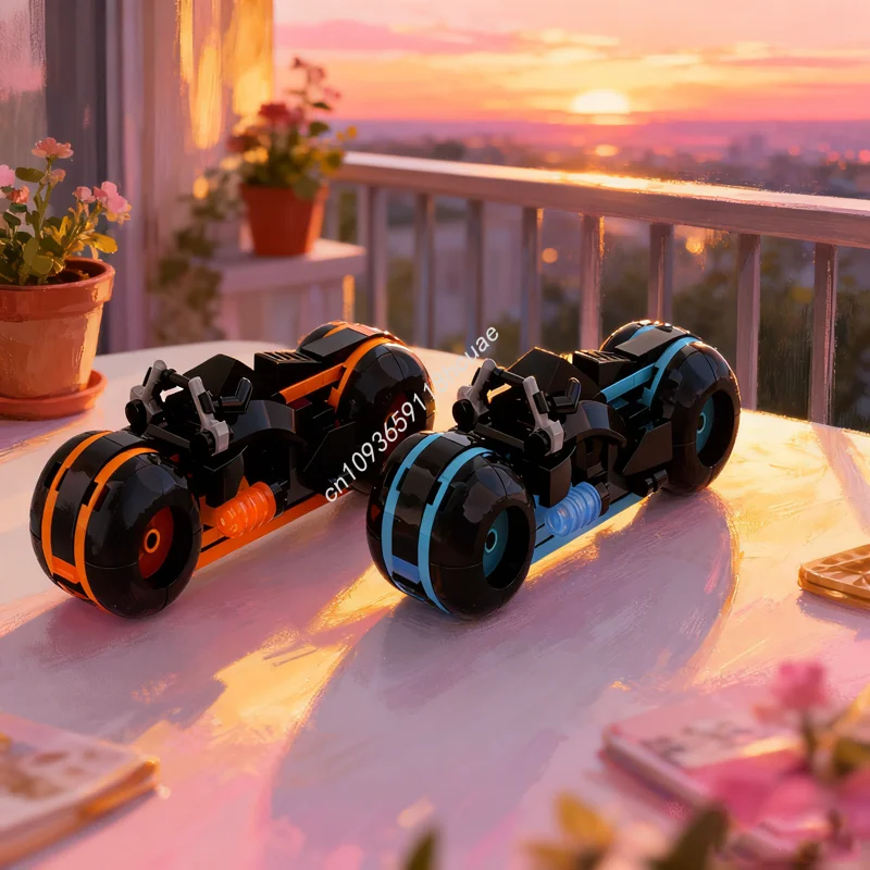 228 elementów MOC Lightcycles 2.0 TRON Legacy Ideas CUUSOO Klocki Konstrukcyjne Model Prezent na Boże Narodzenie Zabawka Edukacyjna dla Dzieci