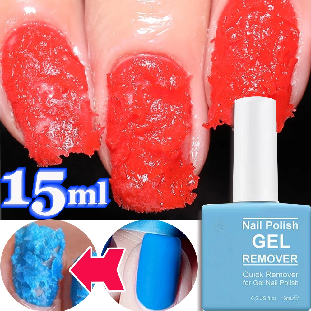 Removedor de esmalte de uñas de Gel profesional, herramientas de manicura, removedor rápido de esmalte de uñas de Gel UV, limpiador de eliminación de ráfaga, 15ml