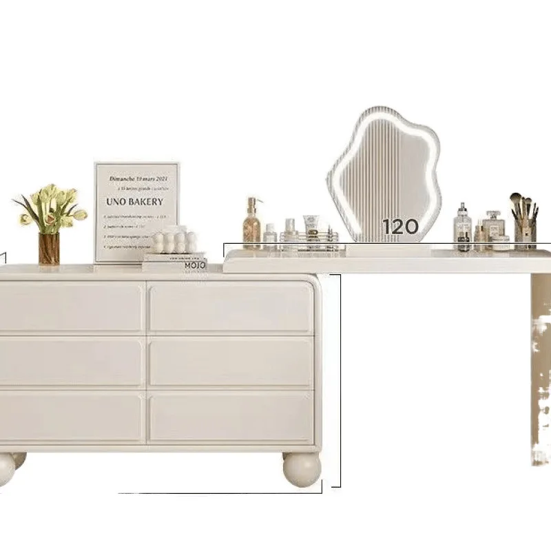 All solid wood dresser bedroom simple modern multi-functional chest dressing