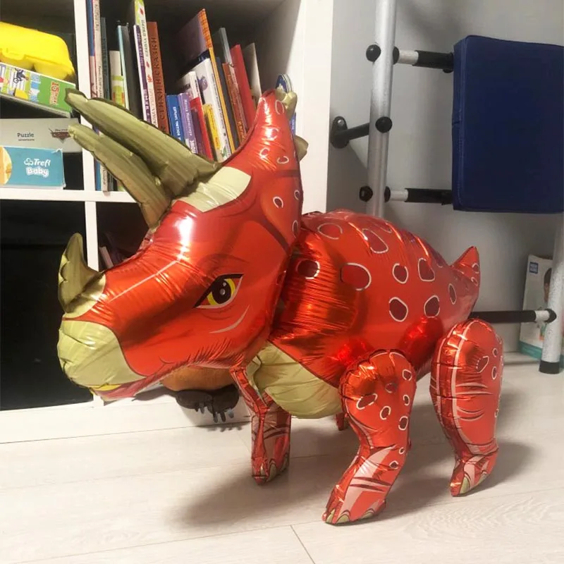 Jurassic World Dinosaur Standing Balloons Dino Birthday Decoration Inflatable Tyrannosaurus Rex Triceratops Pterosaur Balloon