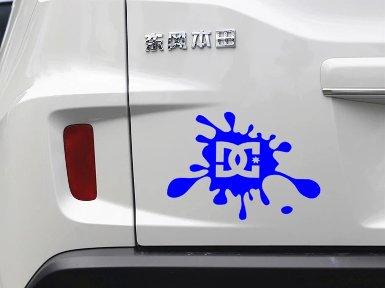 Car Stickers DC Block Splash Funny Reflective Decals For Bumper Trunk Windshield Motorcycle Helmet Auto Tuning Styling
