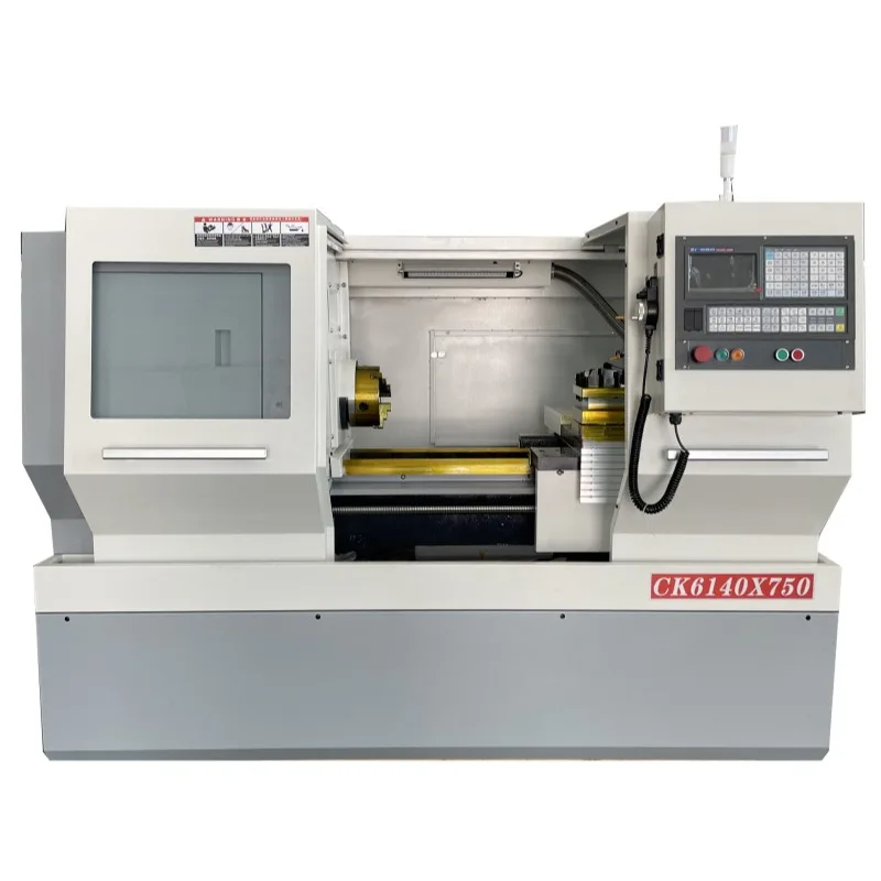 CNC machine CAK4060 flat rail lathe spindle through hole 52mm