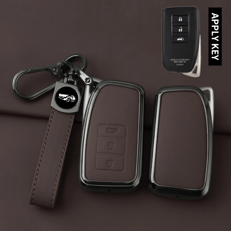Funda Llavero De Aleación De Zinc Y Cuero Antiarañazos Para, For Lexus NX200 NX300h RX350 RX450h ES350 GS IS LS RC F 2014 2015