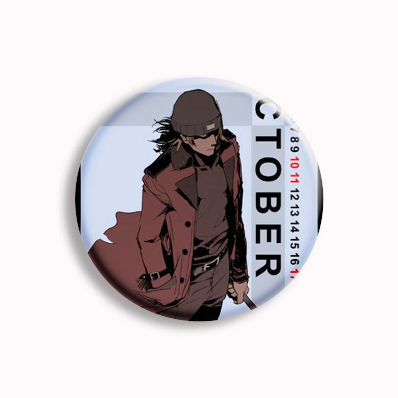 Klasik Game PERSONA 3 tombol Anime Pin Shinjiro Aragaki kartun bros lencana tas aksesoris penggemar mengumpulkan teman hadiah 58mm