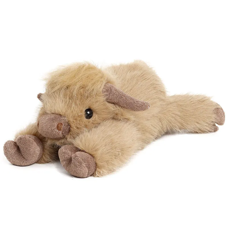 

1.4kg 65cm Weighted Highland Cow Plush Stuffed Animal Cattle Toy Soft Kids Gift Toy