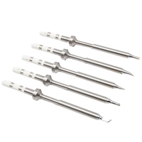 A7QHO-5PCS Soldering Iron Tips,TS100 Series Rapid Heating Replacement Tip For Pinecil TS100 TS101 Soldering Iron