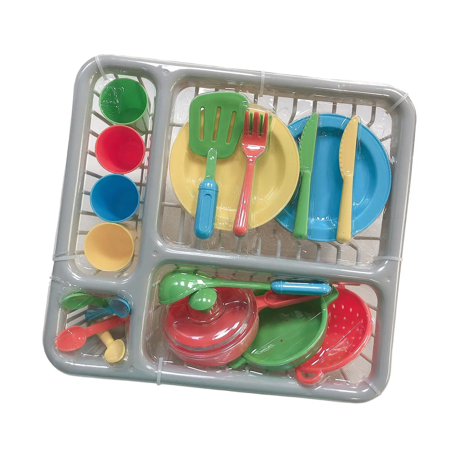 28Pcs Play Kitchen Accessories Realistic Cooking Toys Dinner