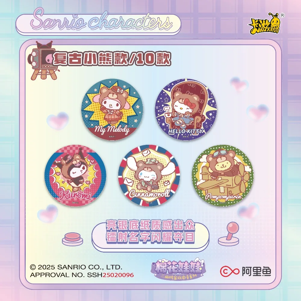 Novo kayou genuíno sanrio flandres emblemas minha melodia kuromi personagens periféricos bonito temático requintado pinos coleção brinquedos presentes