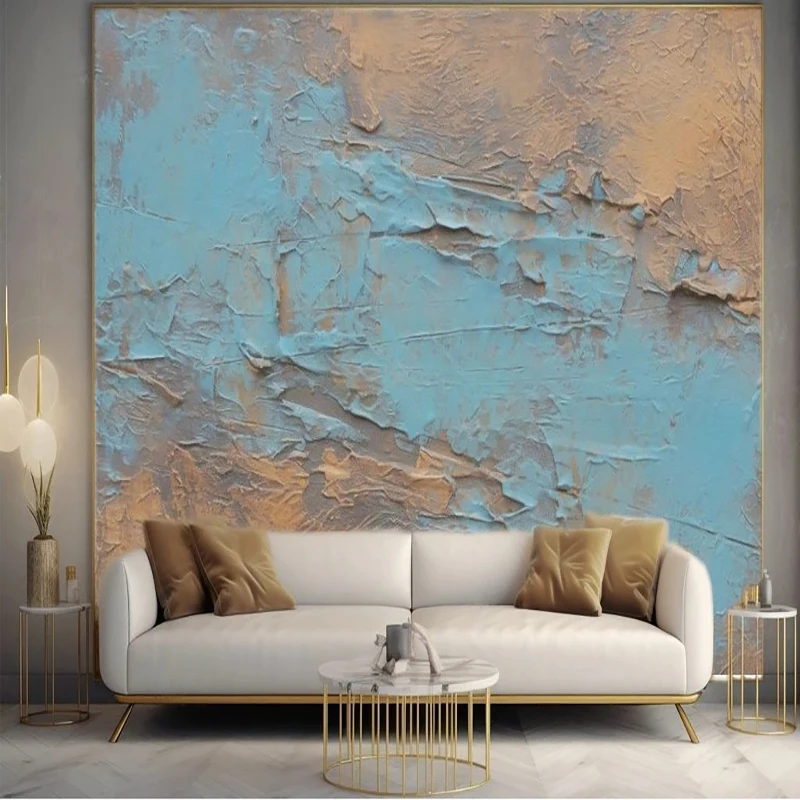 Custom Any Size Modern Simple Copper Lacquer Art Texture Mural TV Background Wallpaper Papel De Parede Home Décor For Bedroom