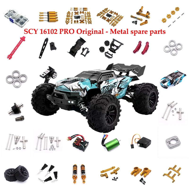 

Metal Upgrade Parts Kit Front and Rear Arm Steering Cup for SCY 16101 16102 16106 16201 JJRC Q130A Q130B Q141 Q117 1/16 RC Car