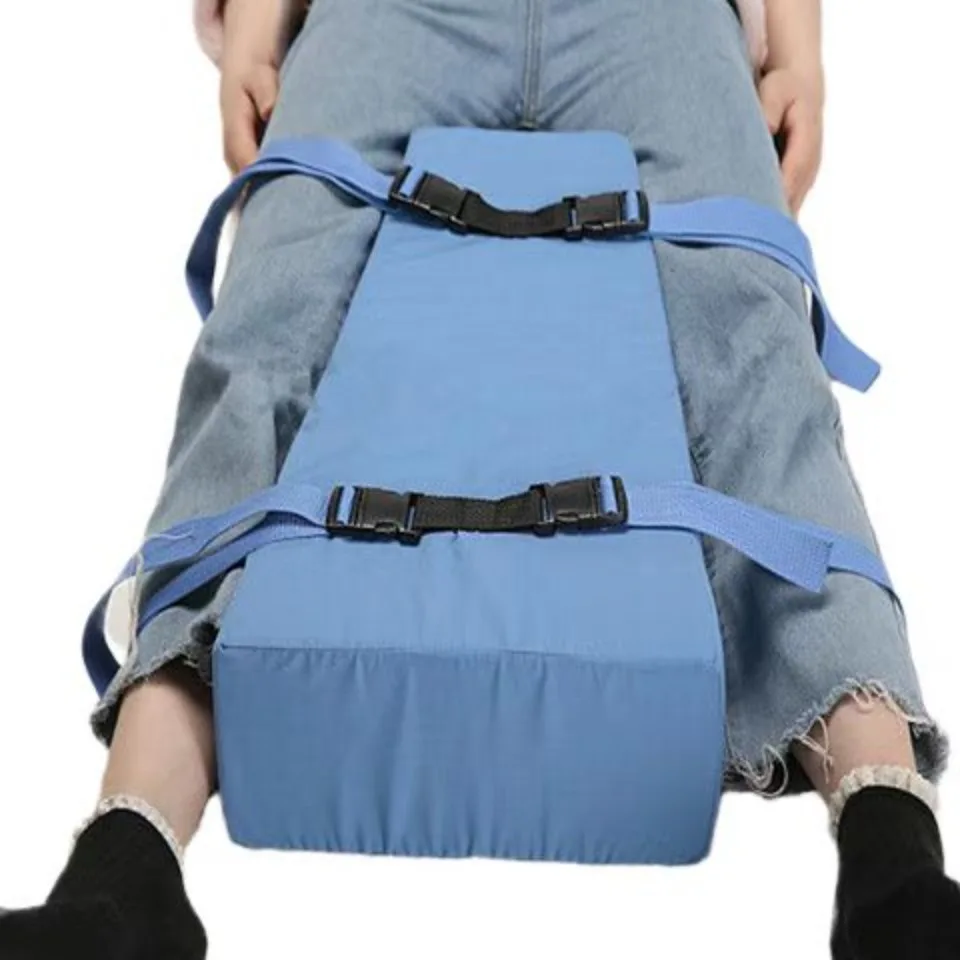 Trapezoid Sponge Pad With Bandage Elderly Lower Limb Bed Bedsore Mat Turn Over Assistant Nursing Device For Hemiplegic Patient