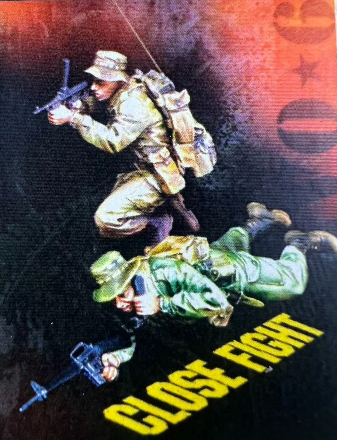 1: 35 Resin Model Rare Infantry Close Combat Scene Model Toy Unpainted 2 People