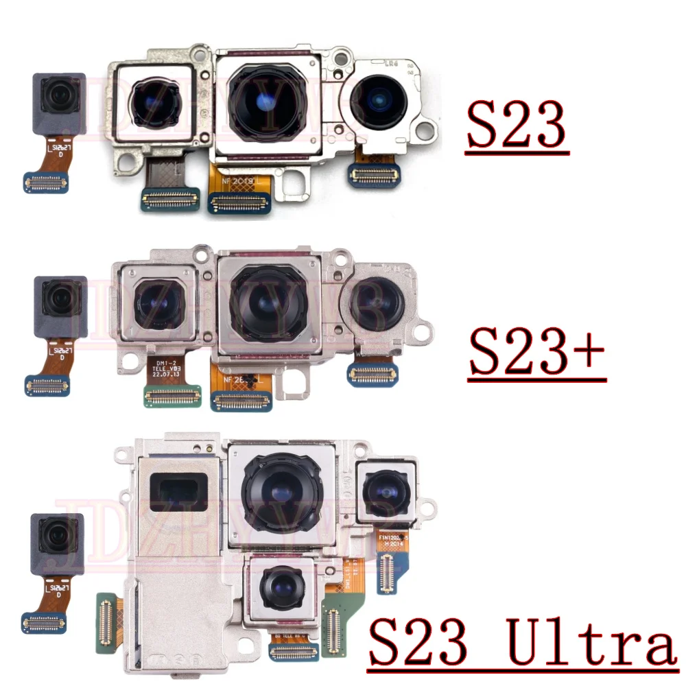 

Front Rear Camera For Samsung S23 Ultra S23+ Frontal Selfie View Wide Back Facing Main Camera Module Flex Cable Spare Parts