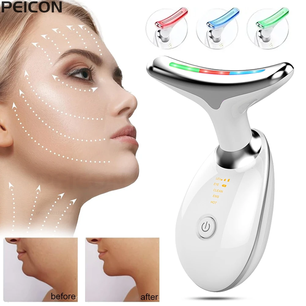 Face Lifting Machine EMS Facial Microcurrent Device Neck Face Lifting Massager Skin Tighten  Anti-wrinkle Double Chin Remover