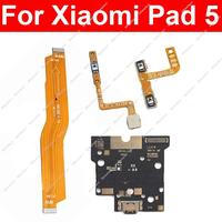 LCD Mainboard Power Volume Flex Cable For Xiaomi Mi Pad 5 USB Charger Board Motherboard LCD Flex Ribbon Parts