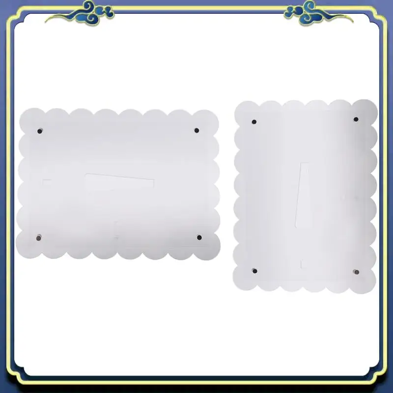 

Latest 2 Pack Of Acrylic Scalloped Picture Frame,Clear Picture Frame,5X7 Picture Frames,Multi-Use Magnetic Picture Frames