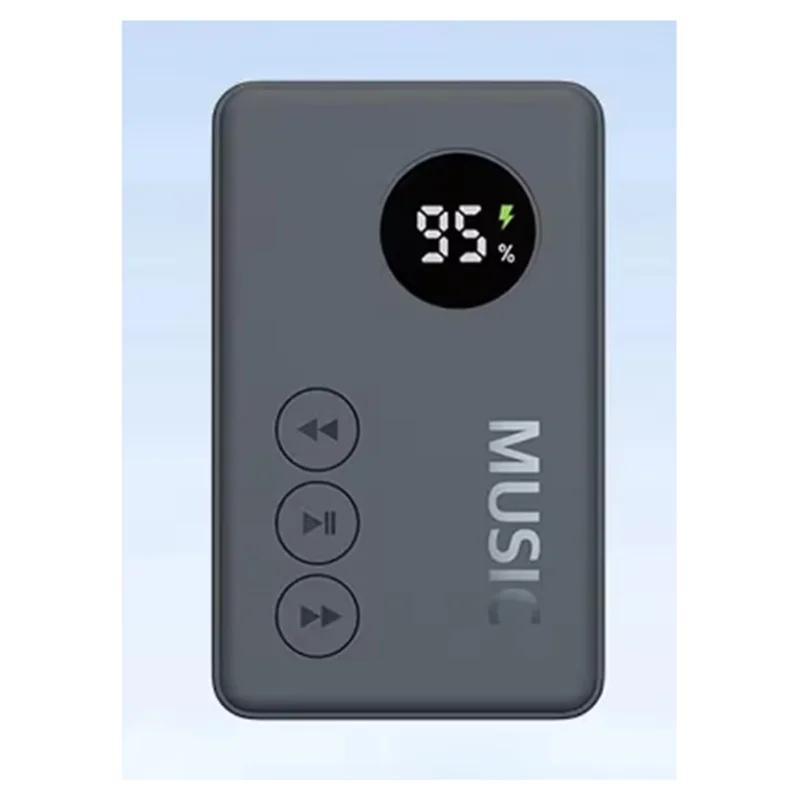 FFYY-자동차 오디오 Bluetooth 5.3 어댑터, LED 디스플레이가 있는 2-In-1 송신기 수신기, 무선 Aux 연결