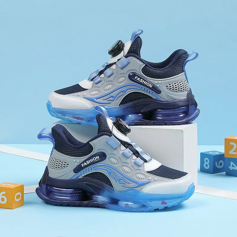 

Boys Running Shoes Kids Sneakers Breathable Mesh Soft Sole Accent Lightweight Sports Shoes Spring Autumn Casual Footwear​