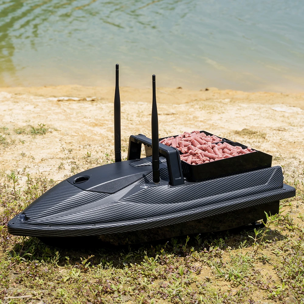500m GPS RC Fishing Bait Boat with Sonar Fish Finder 4 Zones 200 GPS Marks Twin Power Remote Control Fishing Baiting Vessel