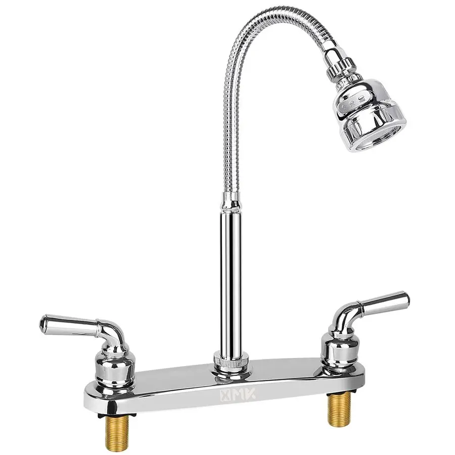 

All Metal RV Kitchen Faucet,Camper RV Kitchen Sink Faucet Replacement with Flexible Arc 360 Degree Rotatable TriFunction Sprayer