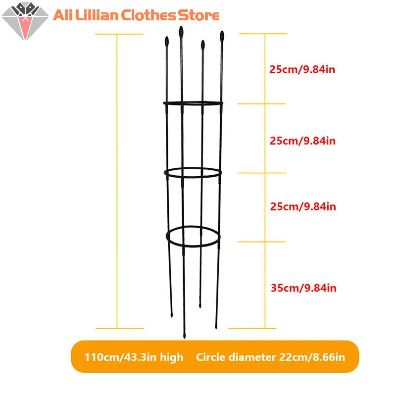 1Set Plant Support Cages Tomato Cages For Climbing Plants Garden Stakes Tomato Vine Cages Supports Trellis Garden Supplies
