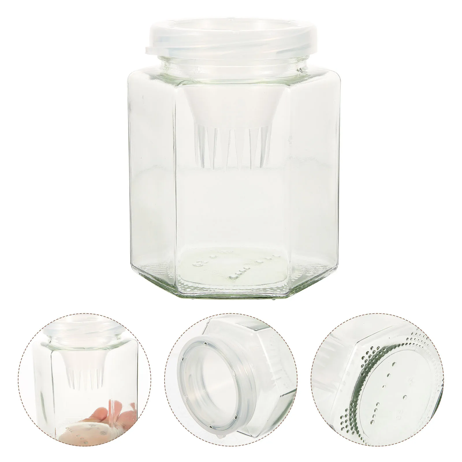 

Glass Fish Bottle Portable Outdoor Fishing Container Thickened Sturdy Shrimp Holder Reusable Multi-Function Fish Storage