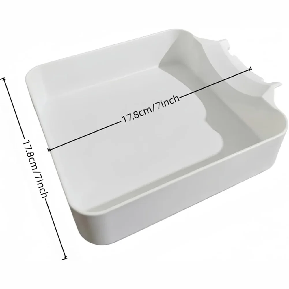 3D Printing Washing Machine Filter Drain Tray for Front Load Washers 17.8 x 17.8 x 5 cm White Plastic Catch Pan