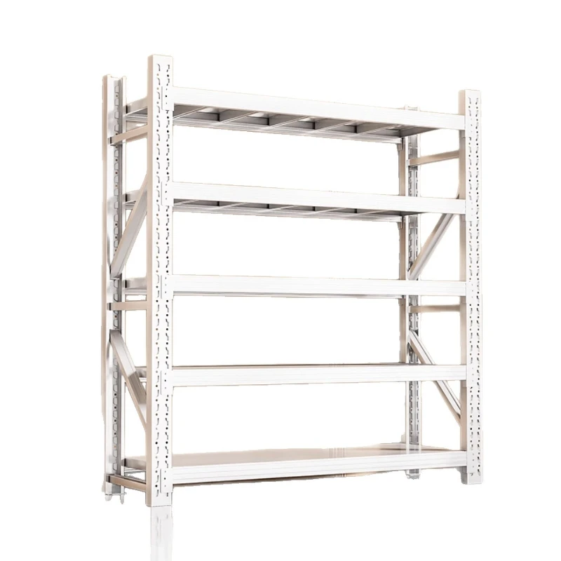 أرفف منزلية سميكة للغاية، رفوف تخزين متعددة الطبقات، رفوف بقالة من الأرض إلى السقف، شرفة المستودعات