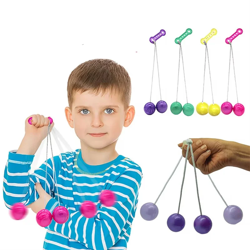 3 uds fabricante de ruido Clackers Ball Lato Swing Balls en una cuerda TDAH Fidget juguetes para la ansiedad y el alivio del estrés adultos niños regalo