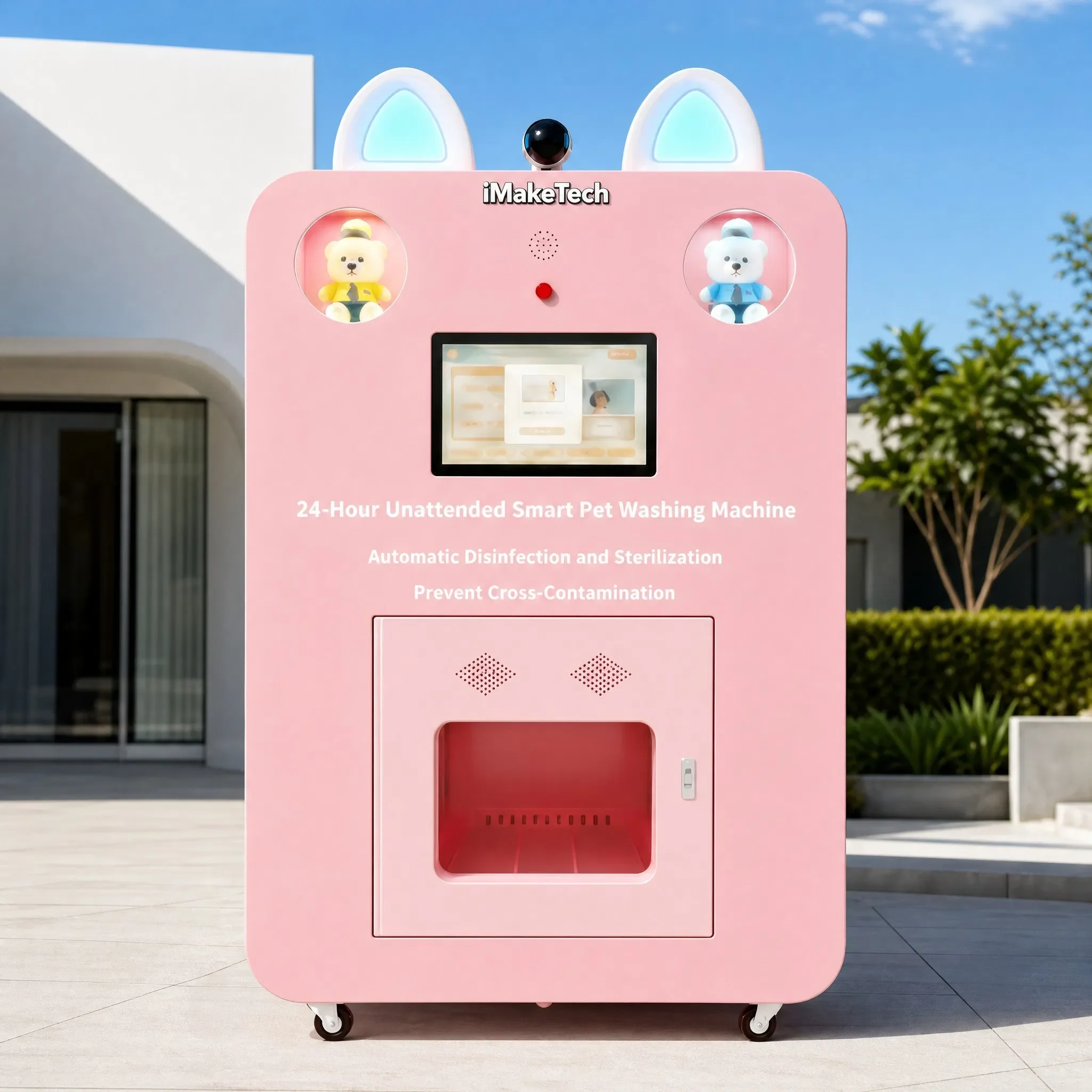 FOODLINE Pet Washing Machine Safety Lock Pet Bathing Machine For Public Self‑service Pet Washing Prevent Misoperation