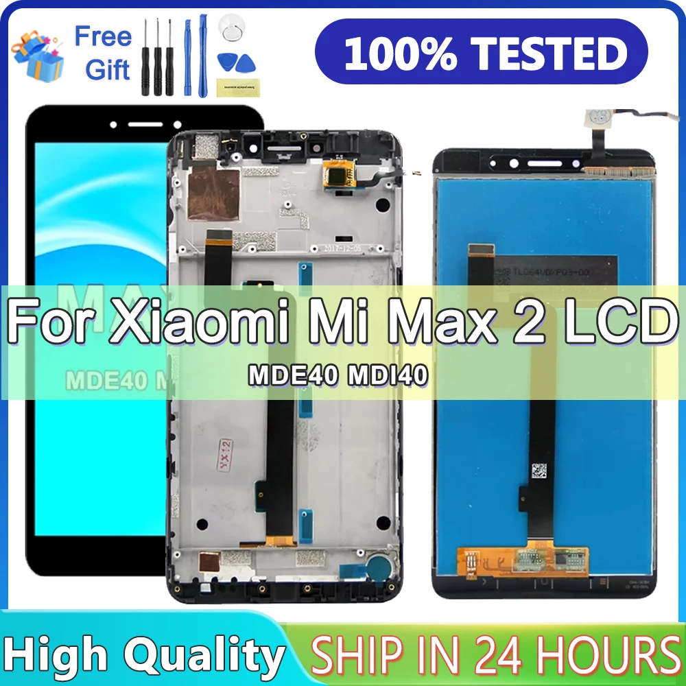 6.44 "Amoled Display Voor Xiaomi Max2 Lcd Touchscreen Digitizer Montage Per Xiaomi Mi Max 2 Mde40 Mdi40 Lcd