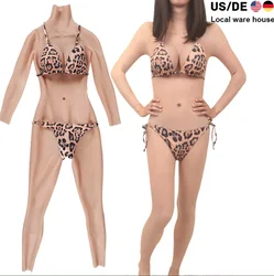 Eyung Silicone Full Bodysuit With Vaginal Tube and Catheter For Transgender Crossdressers Silicone Breast Forms Drag Queen