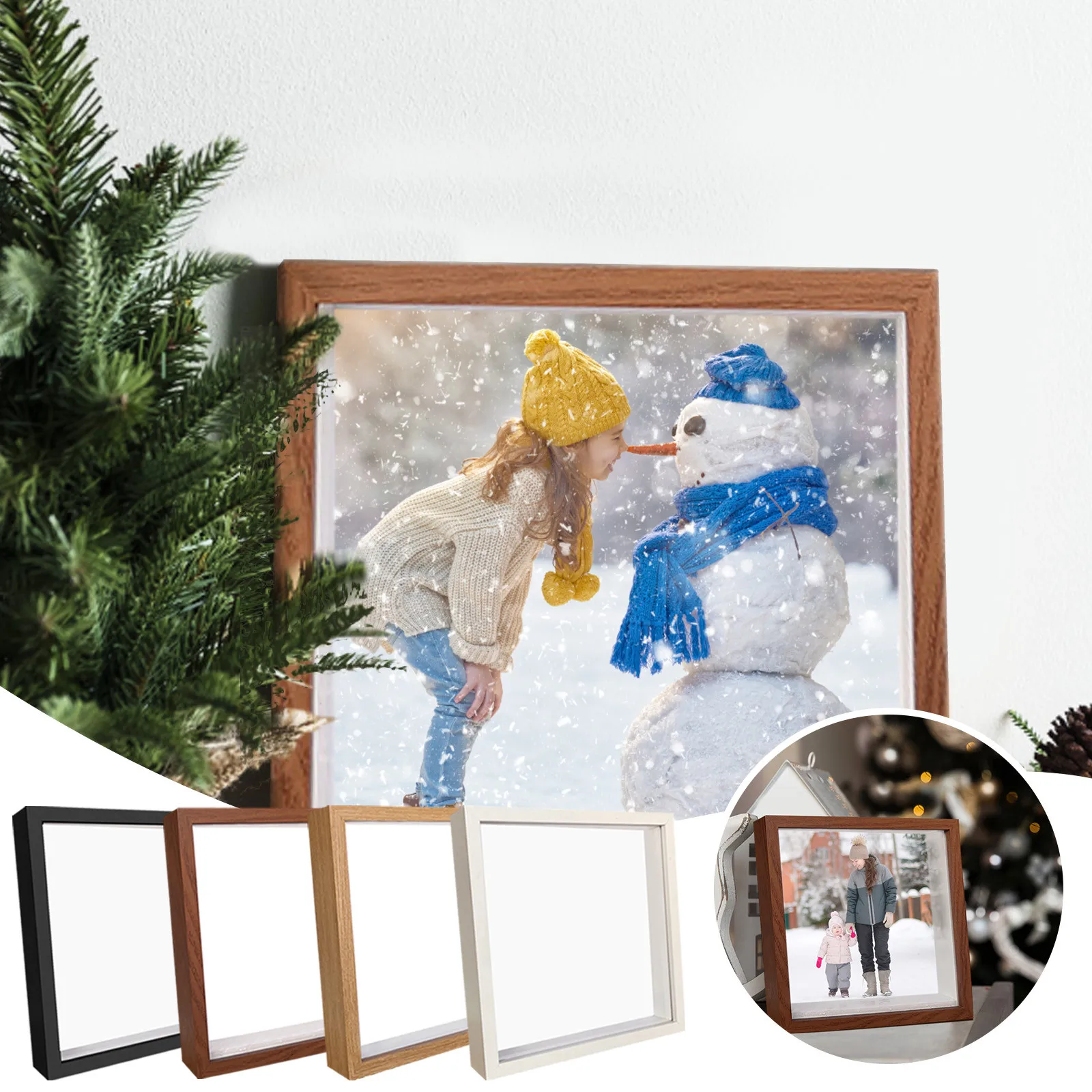 Multipurpose Deep 3d Frame for Filling Money Box Wooden Photo