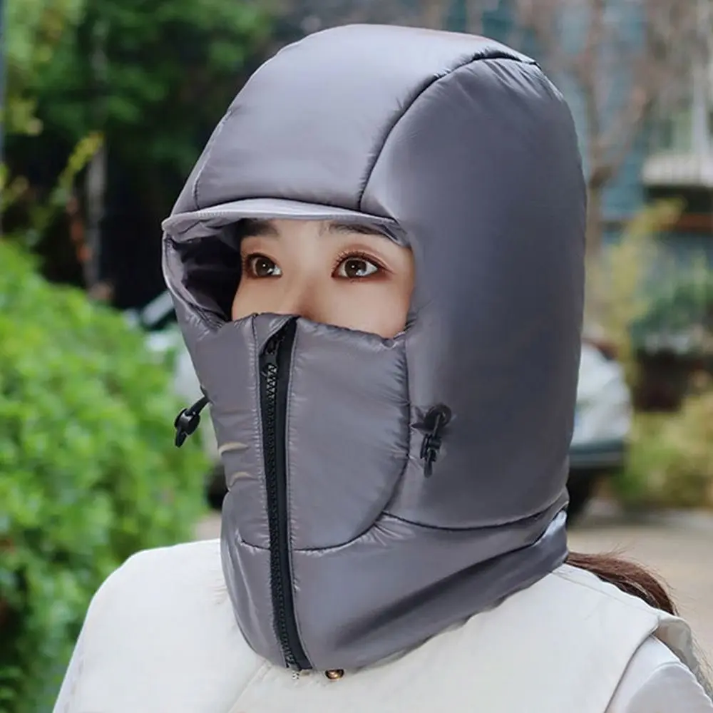 Ушанка для езды на велосипеде, теплая толстая меховая шапка-ушанка, ветрозащитная интегрированная зимняя шапка с ушками для лица для мужчин и женщин